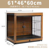 High Quality Portable Squire Metal Wooden Style Crate Pet Dog Kennel Dog Cat Wooden Cage Furniture for Puppy