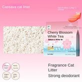 Pet Cassava Cat Litter, Plant-Based Deodorizing, Mixed with Tofu Sand and Bentonite