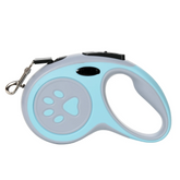 3M & 5M Retractable Nylon Dog Leash – Automatic Tangle‑Free Pet Lead with Cute Paw Print for Small & Medium Dogs