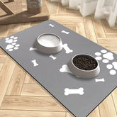 Pet Feeding Mats Super Absorbent Non Slip Dog Cat Food Mat Dirt Resistant Cat Dog Placemat Pet Water Dispenser Mat
