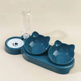 Pet Bowls with Water Feeder - 3 in 1 Ear Shaped Design