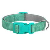 Reflective Dog Collar for Small to Large Dogs - Durable Adjustable Nylon Puppy Collar - High-Visibility Safety Neck Collar for Night Walking