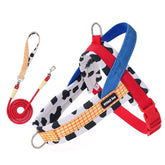 Saddle Style No Pull Dog Harness, Adjustable Soft Mesh Pet Vest with Handle, Reflective Breathable Outdoor Walking Harness