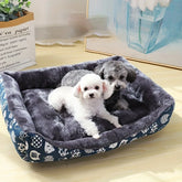 Plush Pet Sofa Bed – Winter Cushion Mat for Dogs & Cats, Washable & Soft for All Sizes