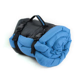 Deep Ocean blue pet travel mat with a waterproof surface and anti-slip bottom.