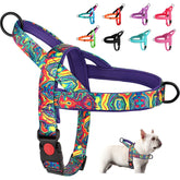 Nylon Dog Harness No Pull Dog Harnesses Vest Soft Padded Pet Walking Vests Harnesses Durable for Small Medium Large Dogs Pug