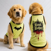 Pet Dog Clothing Gothic Style Dog Vest Sleeveless Cool and Breathable Essential Summer Pet Clothing Soccer Trend