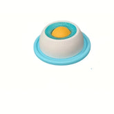 Pawzation Interactive Crate-Mount Slow Feeder in Sky Blue and Sunshine Yellow