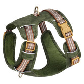 Retro Leather Pet Chest Strap - Reflective Breathable And Adjustable