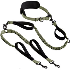 Explosion-Proof Short Elastic Buffer Pet Leash One-Hand Drag Two-Walking Rope Running Dog Accessories for Small Large Dogs