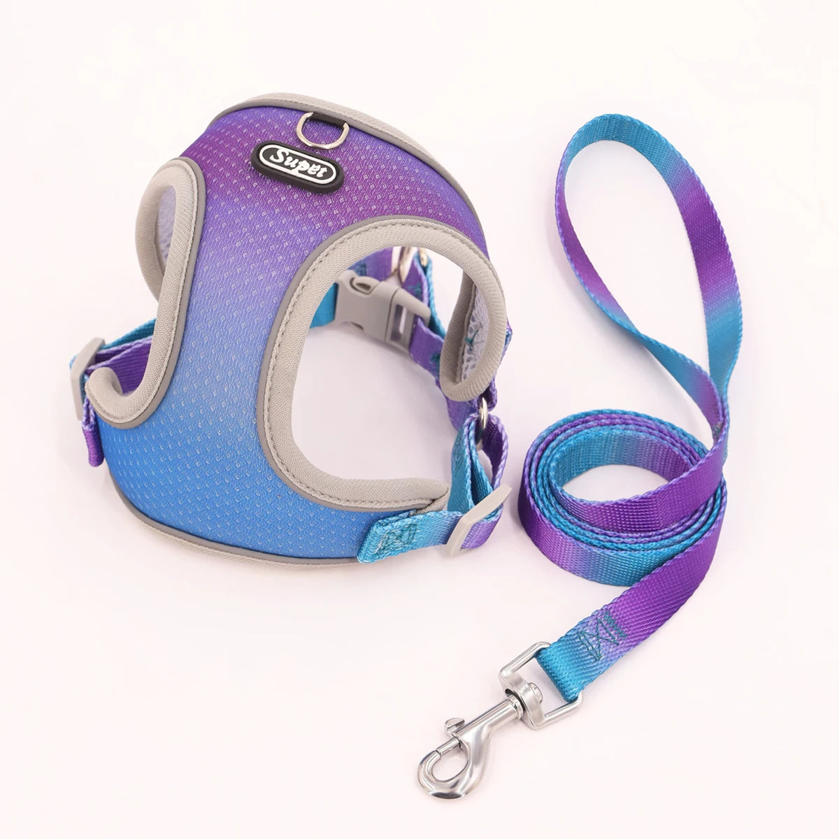 Adjustable Reflective Soft Dog Harness - Breathable Vest Harness for Dogs and Cats