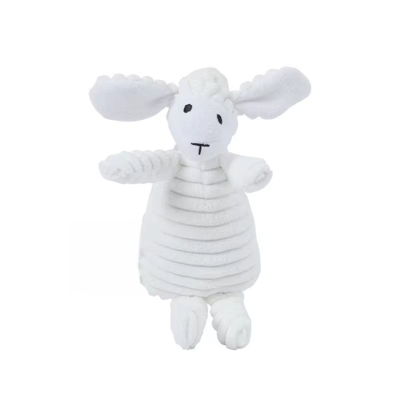 Pet Dog Molar Toy Vent Training Corduroy Monkey Pig Voice Plush Toy Dog Tooth Cleaning Supplie Dog Toys for Large Dogs