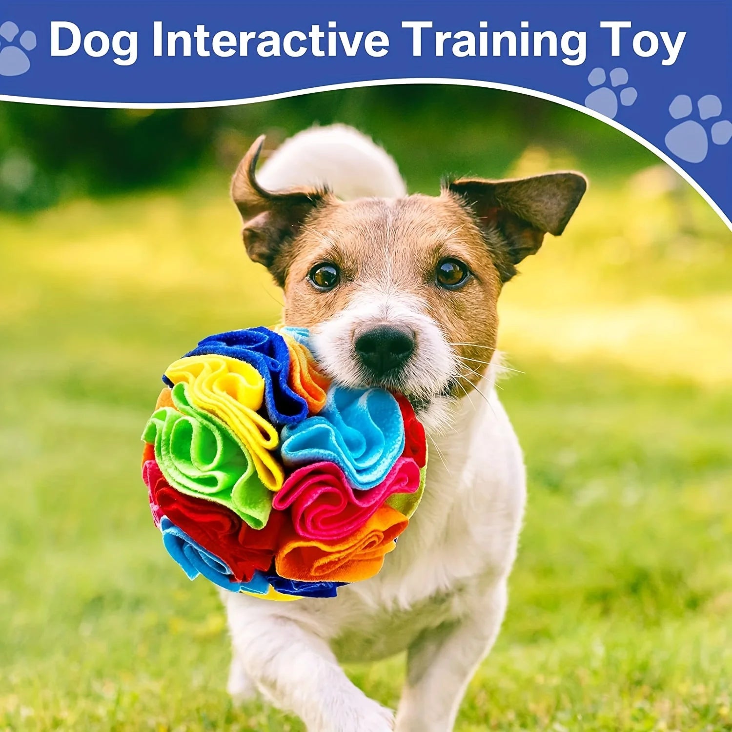 Interactive Pet Snuffle Ball - Mental Enrichment Foraging Toy for Dogs & Cats