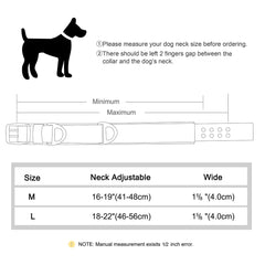 Tactical Military Dog Collar Adjustable Nylon Dog Collar Durable for Medium Large Dogs German Shepherd Training Hunting