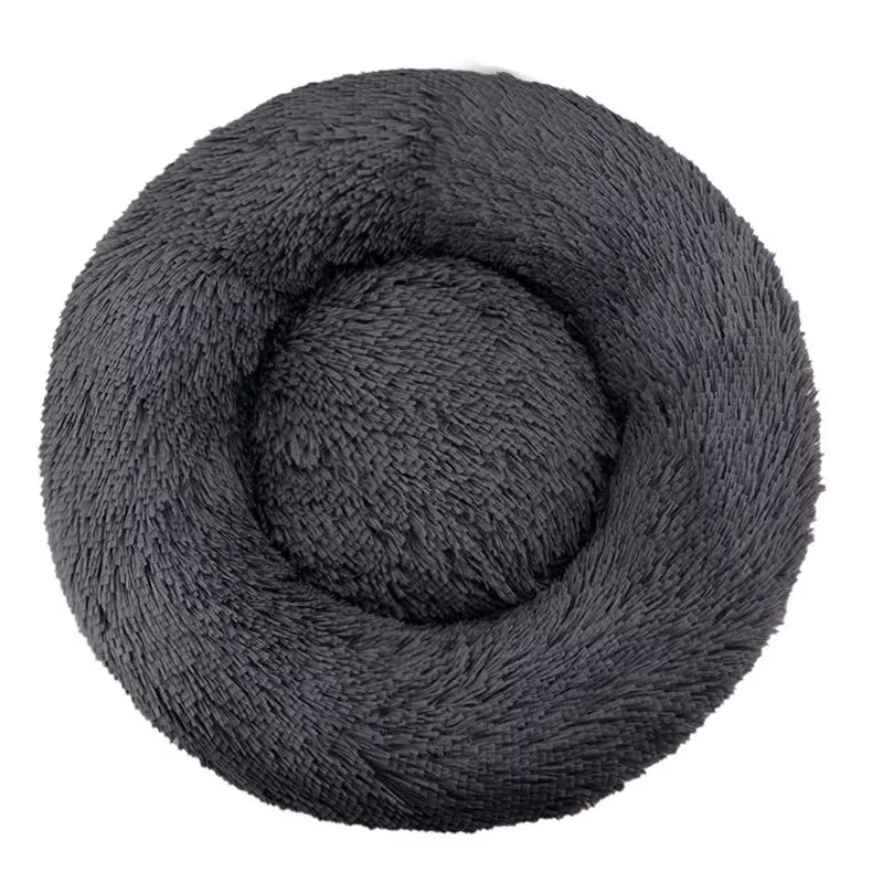 Round Plush Winter Pet Bed - Washable Basket for Small, Medium, and Large Dogs and Cats