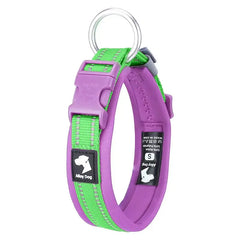ComfortRide Non-Choke Breathable Dog & Cat Collar and Leash Set – Soft Neoprene Padded Safety Reflective Matching Pet Collar & Leash Bundle