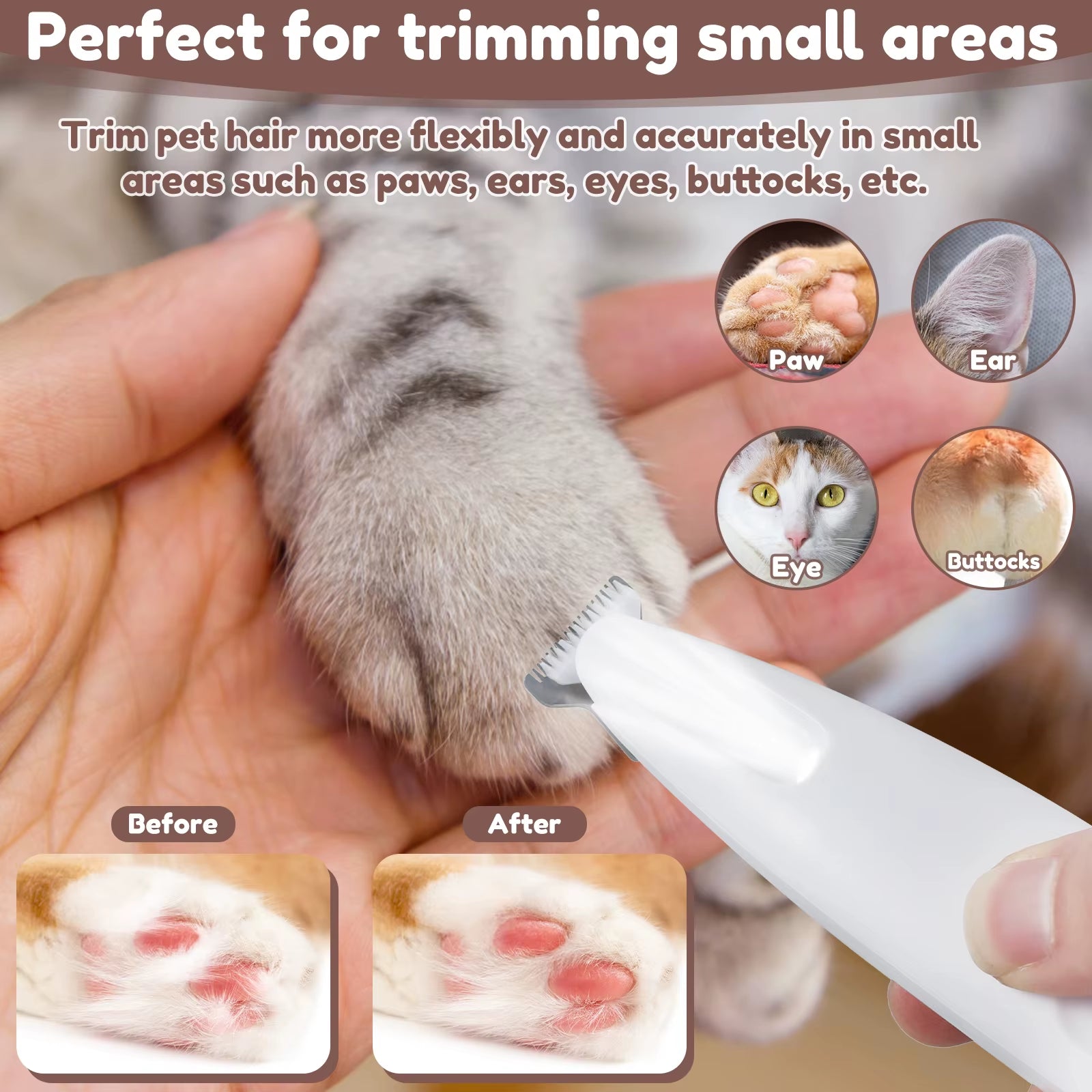 Pet Foot And Claw Shaver For Cats And Dogs