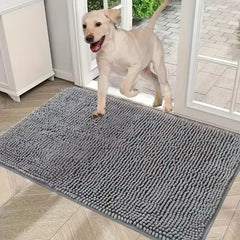 Absorbent Dog Doormat – Quick-Drying Microfiber Mat for Muddy Paws, Non-Slip & Washable