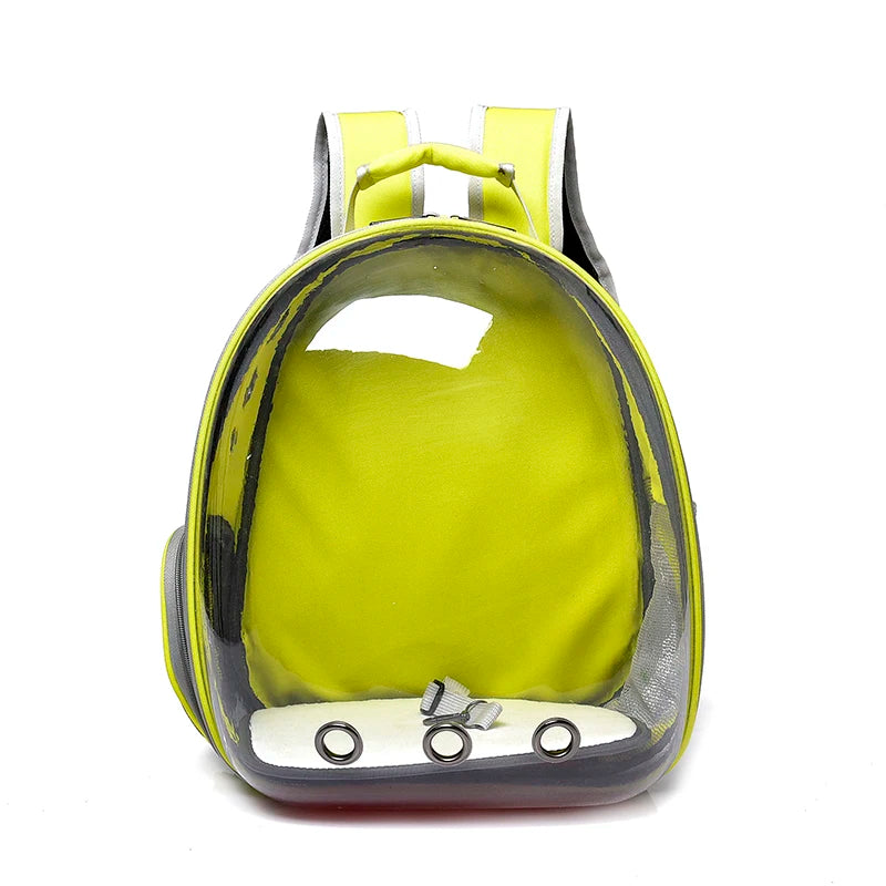 Transparent Pet Carrier Backpack - Breathable Space Capsule for Cats and Dogs, Portable Transport Solution