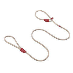 Adjustable Rope Dog Leash & Ombre Flat Lead - Padded & Stylish - Khakki