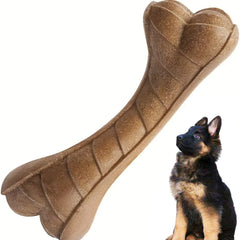 Simulation Beef Fragrance Wood-Composite Dog Bone Toy - S-Shaped Curved Teeth Sharpening Dental Care Stick for Small, Medium, and Large Dogs