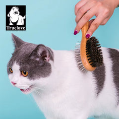 Pet Double-Sided Brush Comb Stainless Steel Needle Bristles Hair Brush Grooming Competition Vacation Cat Dog TLK23131