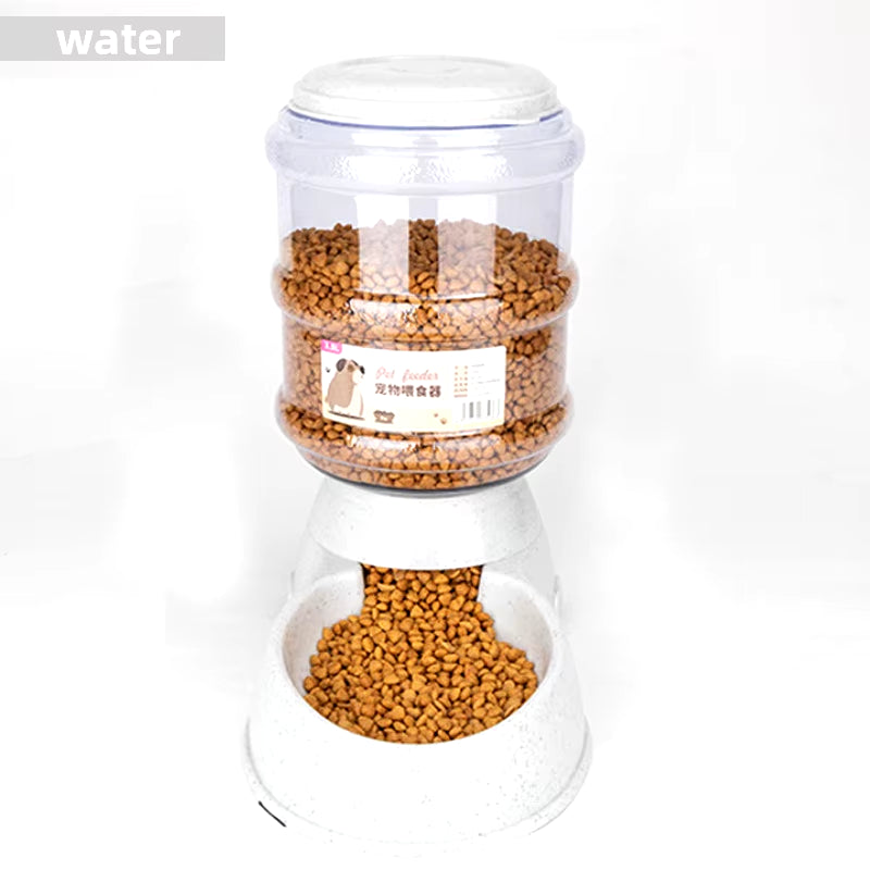 Large Capacity Pet Feeder Bowls Small Dog Food Bowl Automatic Water Dispenser Cat Bowls Pets Feeding Bowls Drink Water Bowl