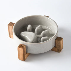 Premium Ceramic Slow Feeder Bowl for Dogs & Cats | Pawzation