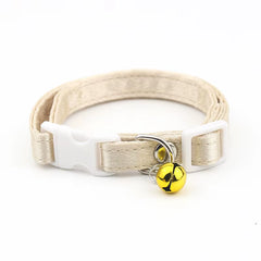 Cat Collar,Cotton Breakaway with Bell,Safety Buckle Wedding Cat Collar for Girl Boy Cats and Small Dogs,Adjustable Pet Supplies