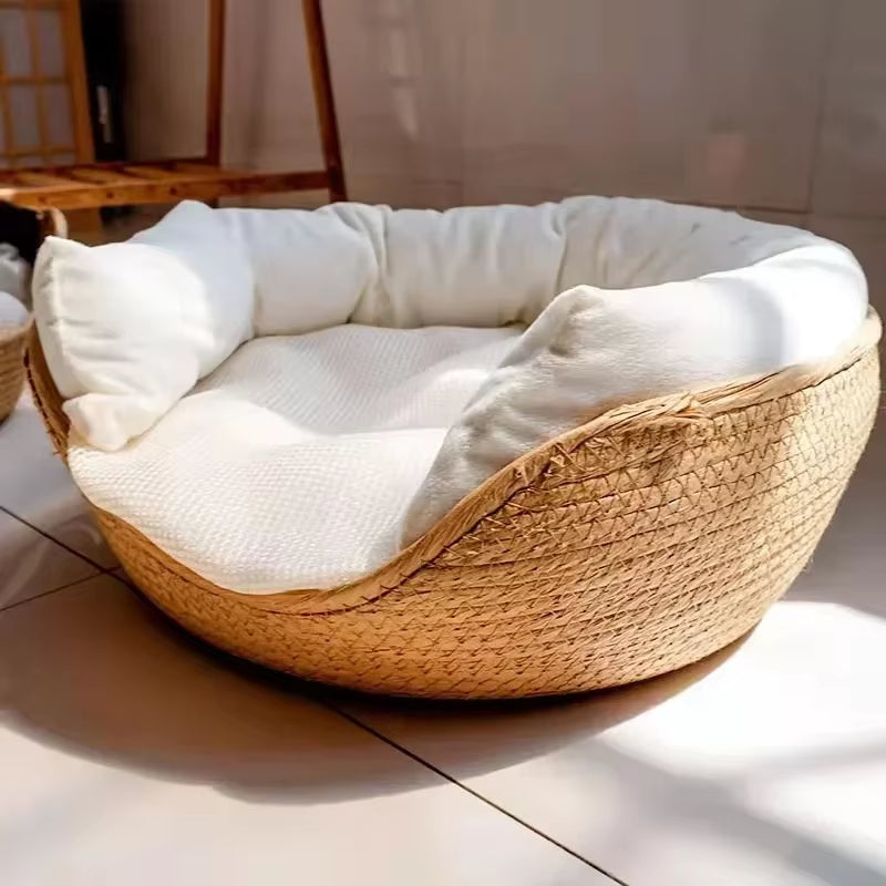Bamboo Weaving Bed Sofa House - Nest Style