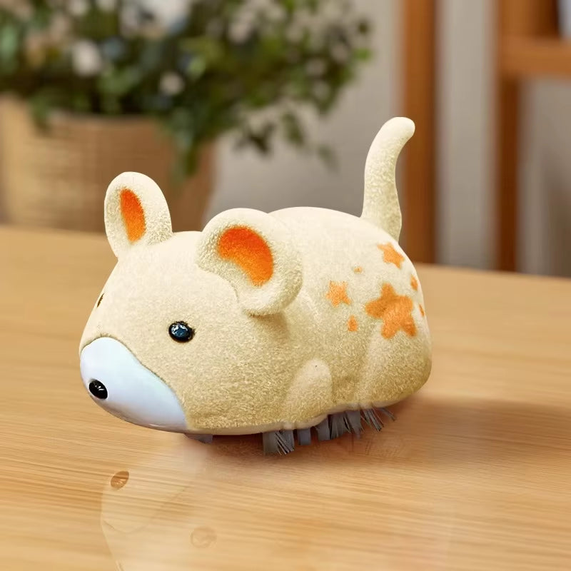 Electric Mouse Cat Toy – Self-Moving Interactive Hamster Toy with Obstacle Avoidance & Plush Design