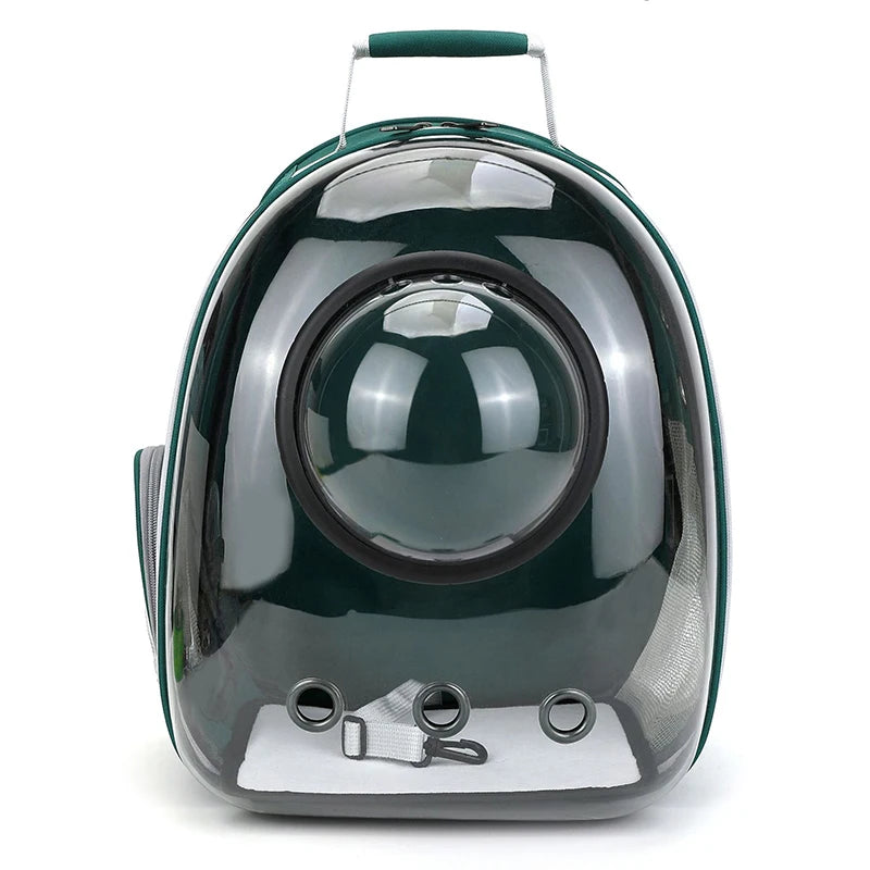 Transparent Pet Carrier Backpack - Breathable Space Capsule for Cats and Dogs, Portable Transport Solution