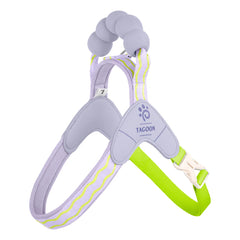 Breathable Soft Mesh Dog Harness - Lightweight Escape-Proof Cat Vest - Light Blue, Pink, Cream, Purple