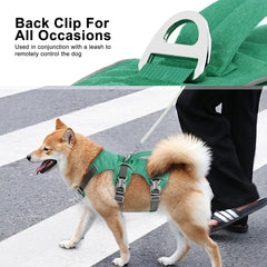 Escape-Proof Nylon Dog Harness with Lifting Handle - Reflective Padded Pet Vest - Adjustable Safety Harness for Small, Medium, and Large Dogs
