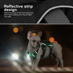 Escape-Proof Nylon Dog Harness with Lifting Handle - Reflective Padded Pet Vest - Adjustable Safety Harness for Small, Medium, and Large Dogs