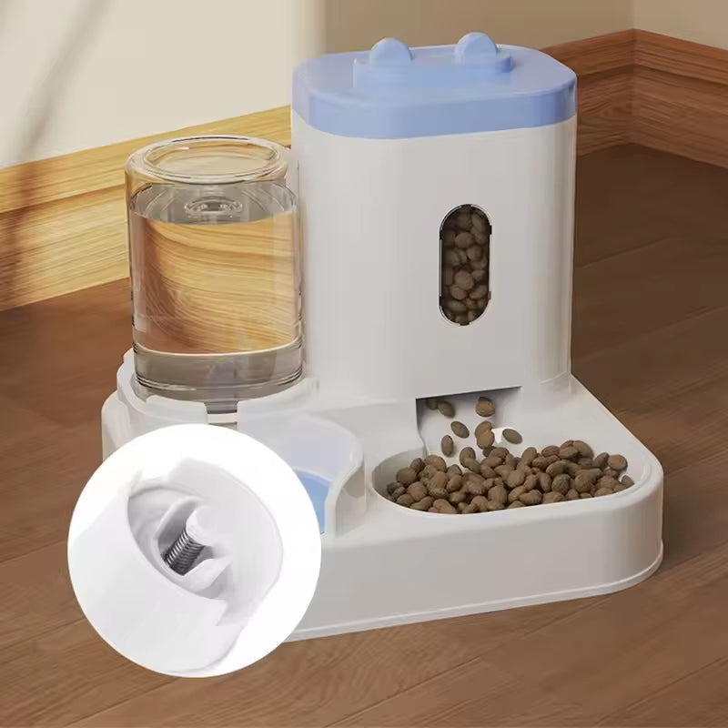 Large-Capacity Automatic Pet Feeder and Water Dispenser for Cats and Dogs