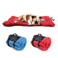 Outdoor Matteress Pet Supplies Portable Waterproof anti Slip Pet Bed Cushion Washable Foldable Puppy Kennel Sofa Bench Dog
