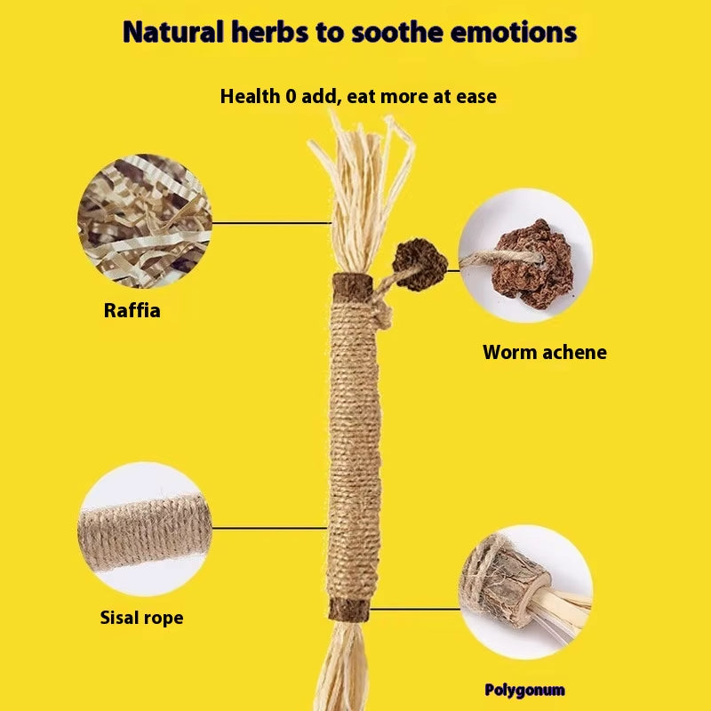 Polygonum Molar Stick Cat Toy Self-Amusement