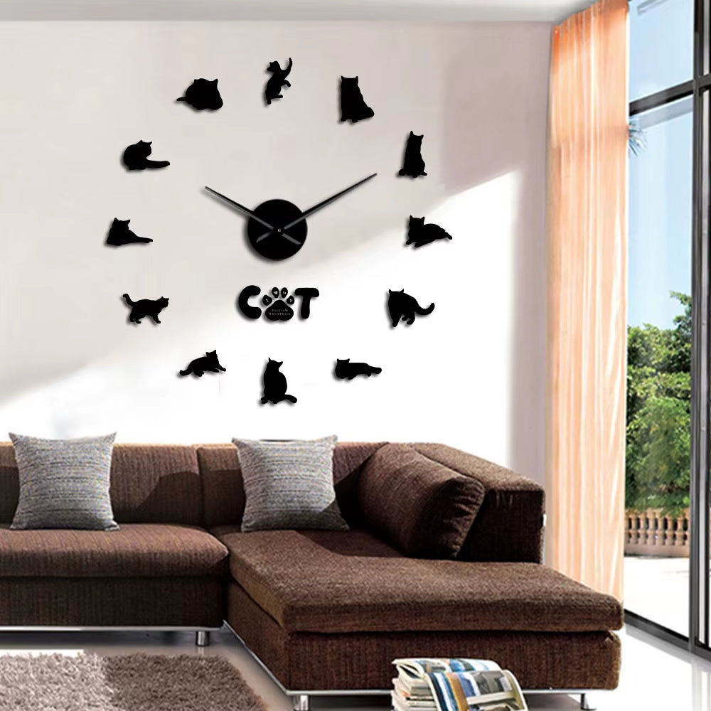 Cat Themed Wall Clock