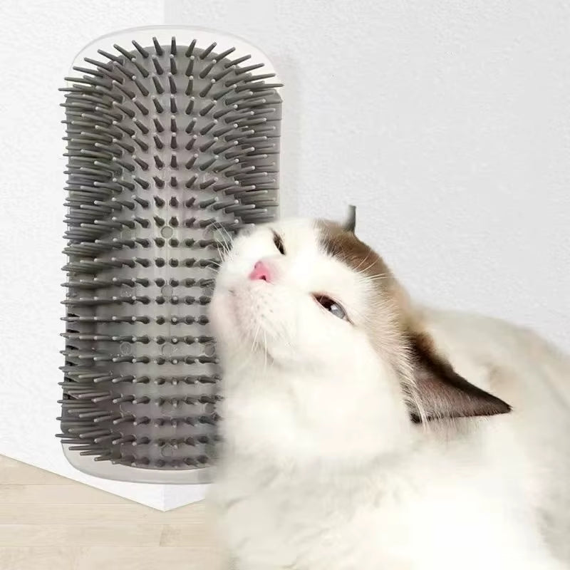 Cat Massage and Grooming Tool - Self-Cleaning Hair Removal Brush for Cats
