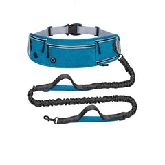 Waist Dog Hands Free Dogs Leash, Waist Running Leash with Zipper, Walking Pouch for Dog Walking, Reflective Dual Padded Handles
