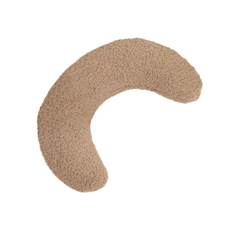Crescent-Shaped Soft Pillow for Cats and Dogs - Universal Cervical Support Pet Bed