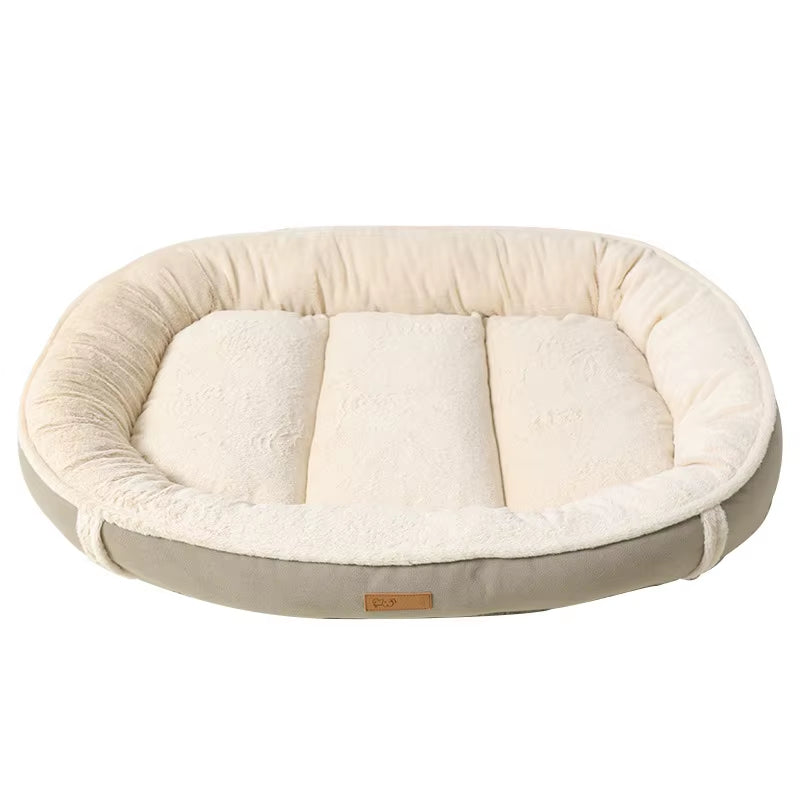 Suede Velvet Dog Bed Soft PP Cotton Filling Keep Warm Sleeping Mat for Small Medium Big Dogs for All Seasons Pet Accessories
