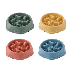 Bone-Maze Slow Feeder Dog Bowl – Anti-Choking Puzzle Dish for Healthy Digestion