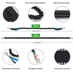 Bungee Waist Dog Leash – Hands‑Free Running & Walking Belt with Fanny Pack, Shock‑Absorbing Lead for Medium & Large Dogs