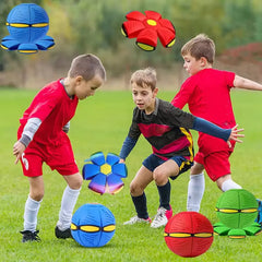 Interactive Dog Flying Disc Ball Toy with LED Lights, Collapsible Flying Saucer Ball for Outdoor Fetch, Dog Training & Exercise Toy