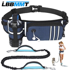 Bungee Waist Dog Leash – Hands‑Free Running & Walking Belt with Fanny Pack, Shock‑Absorbing Lead for Medium & Large Dogs