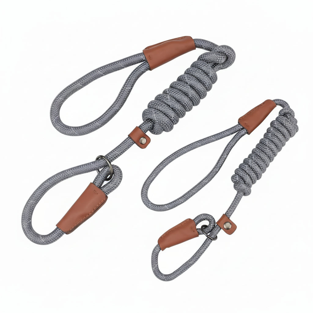 P Shape Pet Leashes Reflective Dog Leashes Pet round Rope Outdoor Training Walk Supplies for Small Medium Big Dog