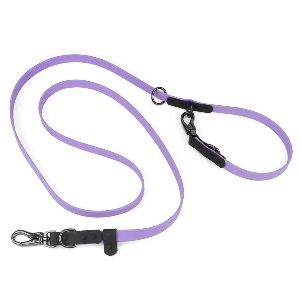 Waterproof Adjustable Dog Leash with Dual Hooks – Heavy‑Duty Traffic Control Lead for Medium & Large Dogs