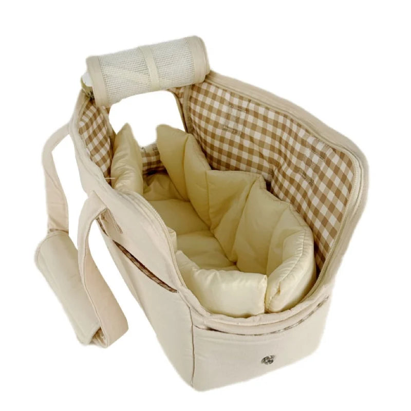 Portable Shoulder Handbag Dog Carrier for Small Pets - Ideal for Chihuahuas and Yorkshires